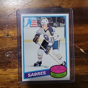 1980-81 OPC Hockey Rob McClanahan Rookie Card NrMINT Or Better Team USA